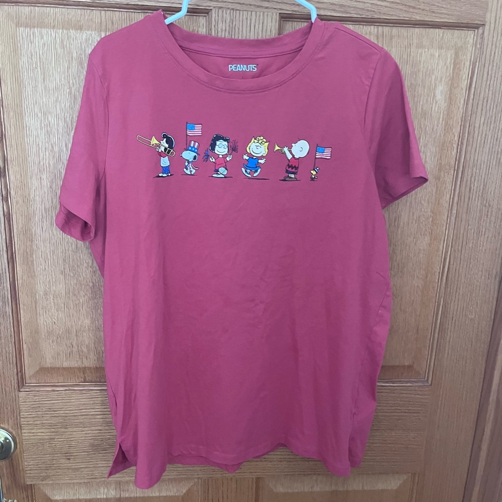 Peanuts short sleeve Red Patriotic T-Shirt